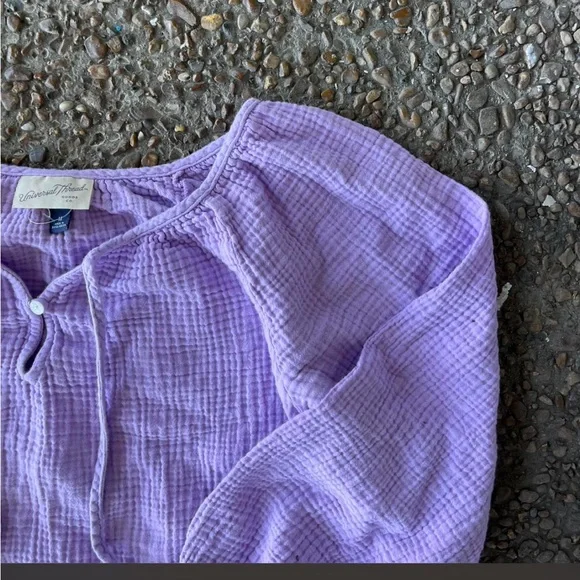 universal threads purple flowy top size m - Picture 2 of 5